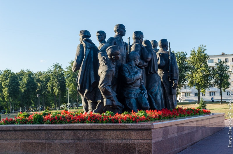 На площади Победы в Витебске