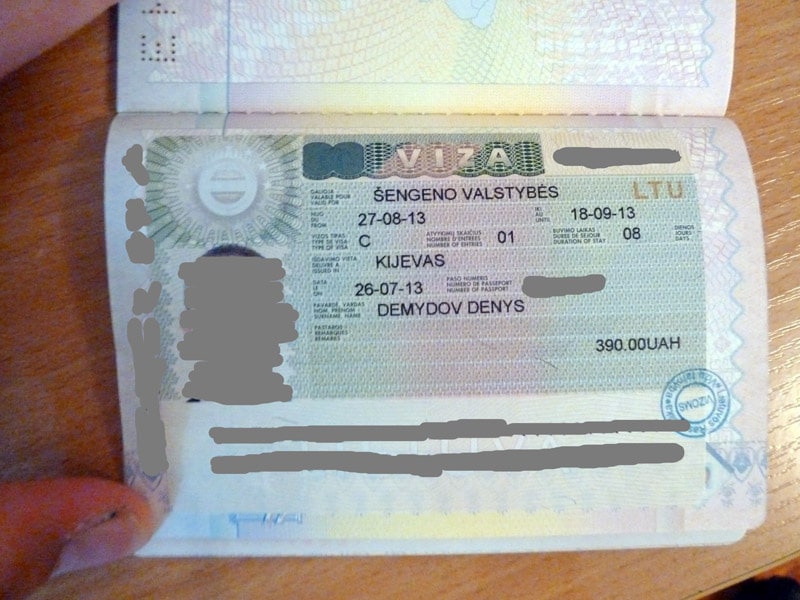 Внешний вид шенгенской визы. Как самому оформить шенген?