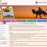 На этом сайте производится заполнение анкеты на Визу по прилету в Индии