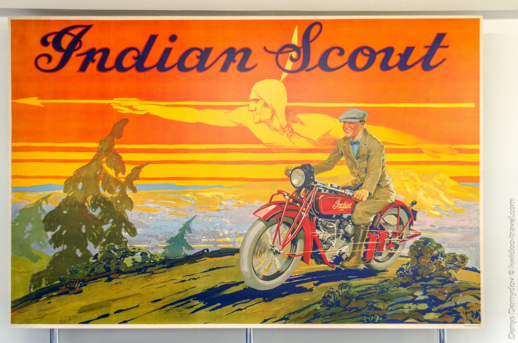 Ретро-реклама мотоциклов Indian Scout